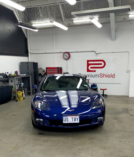 Corvette with paint protection film applied to the front